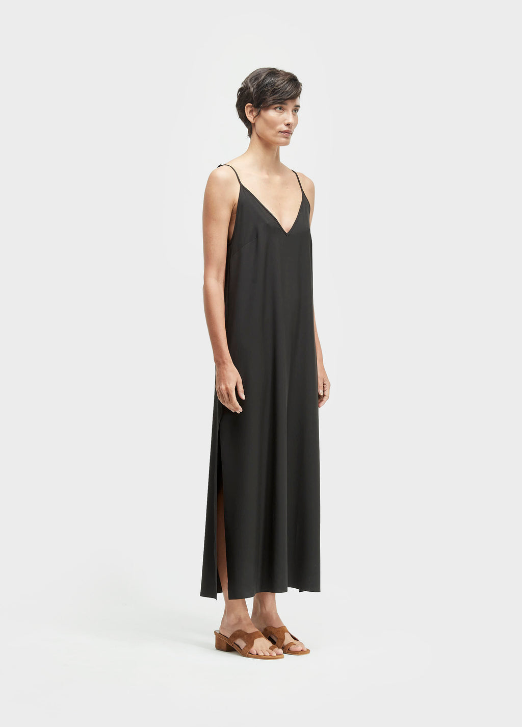 Vestido Midi Alças Superlight Preto – Osklen – foto 2