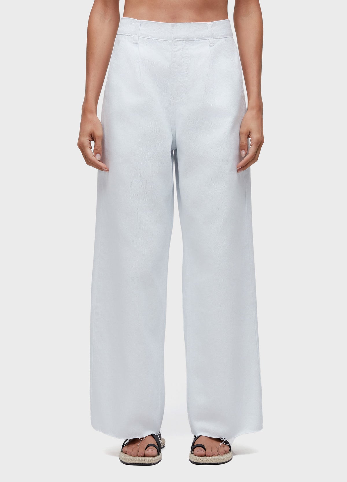 CALÇA PREGAS WHITE DENIM