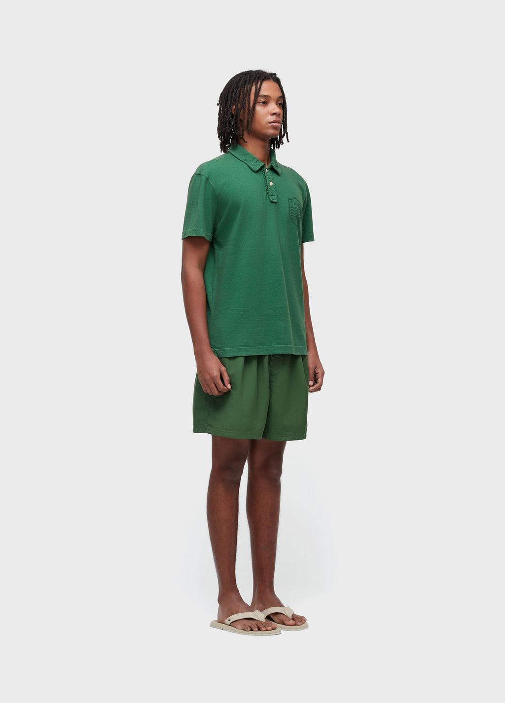 Camisa Polo Stone MC Colors Verde Mata – Osklen – foto 2