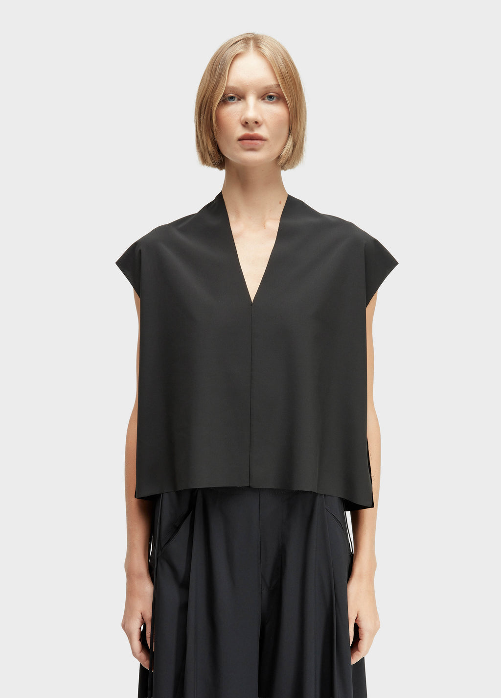 Blusa Sleeveless V Superlight Preto – Osklen – foto 1