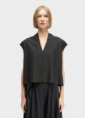 Blusa Sleeveless V Superlight Preto – Osklen – foto 1