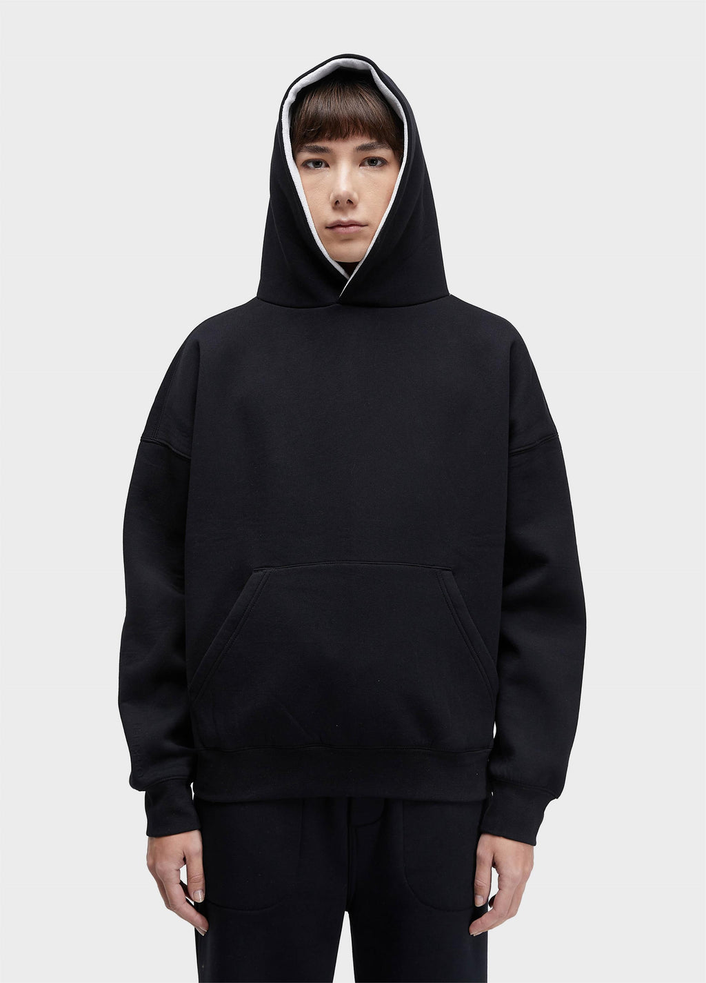 Casaco Double Capuz Moletom Fleece Preto Off-White – Osklen – foto 1