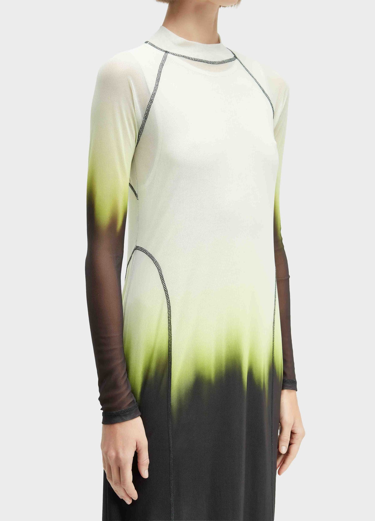 VESTIDO TULE BLURRED NEON