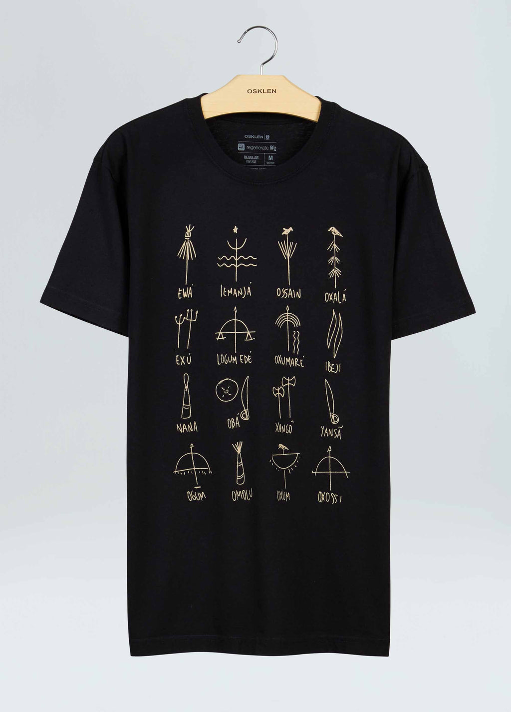 T-Shirt Vintage Orixás Preto – Osklen – foto 1