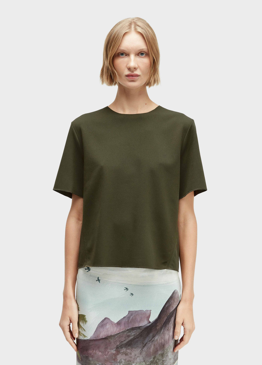 Blusa Recortes Textura Forest – Osklen – foto 1