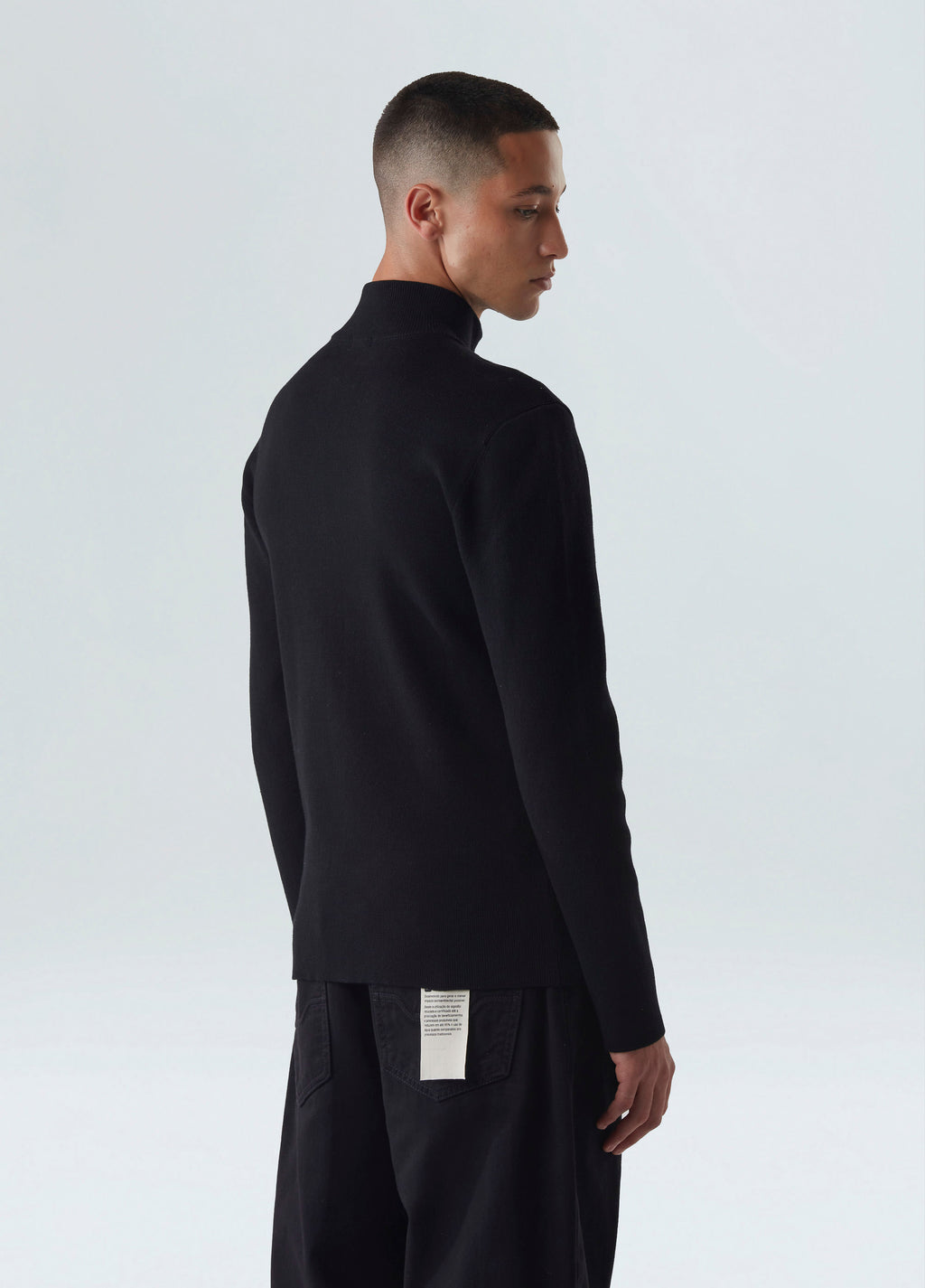Sweater Tricot Zipped Cotton Preto – Osklen – foto 4