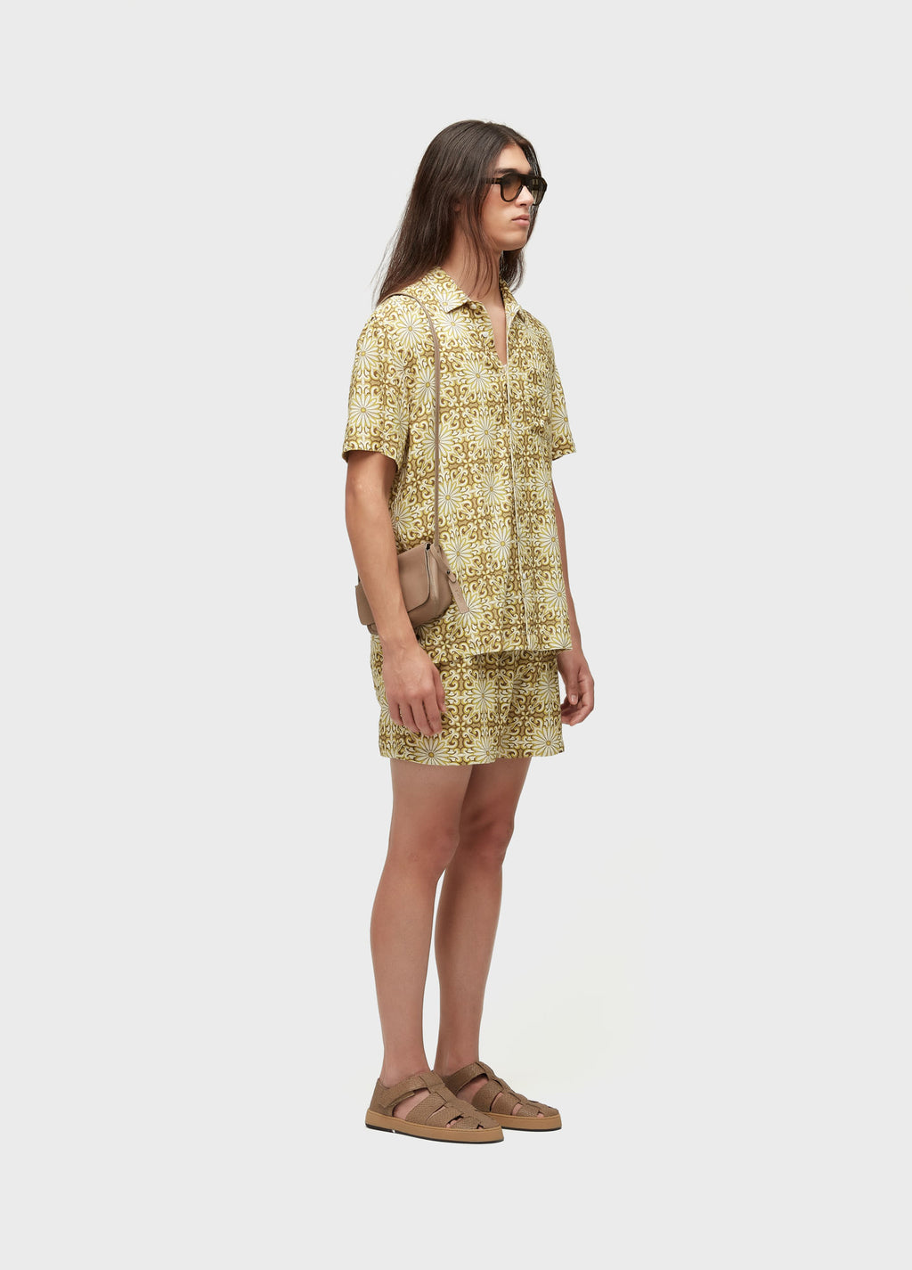 Short PJ Garden Tile Amarelo/Off-White – Osklen – foto 4