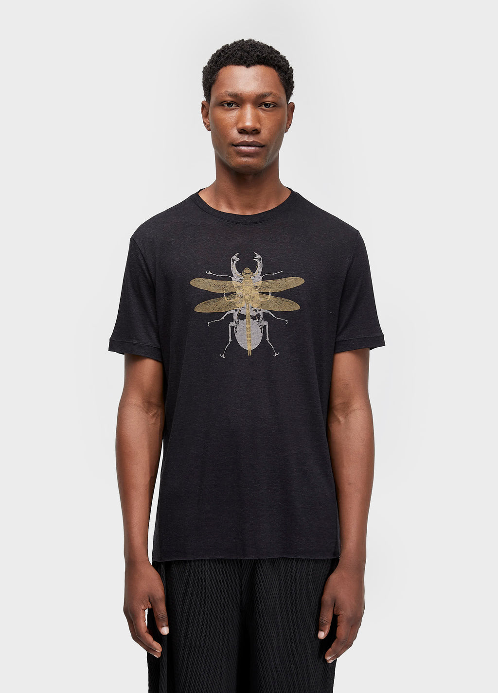 T-Shirt Light Linen Bugs MC Preto – Osklen – foto 1