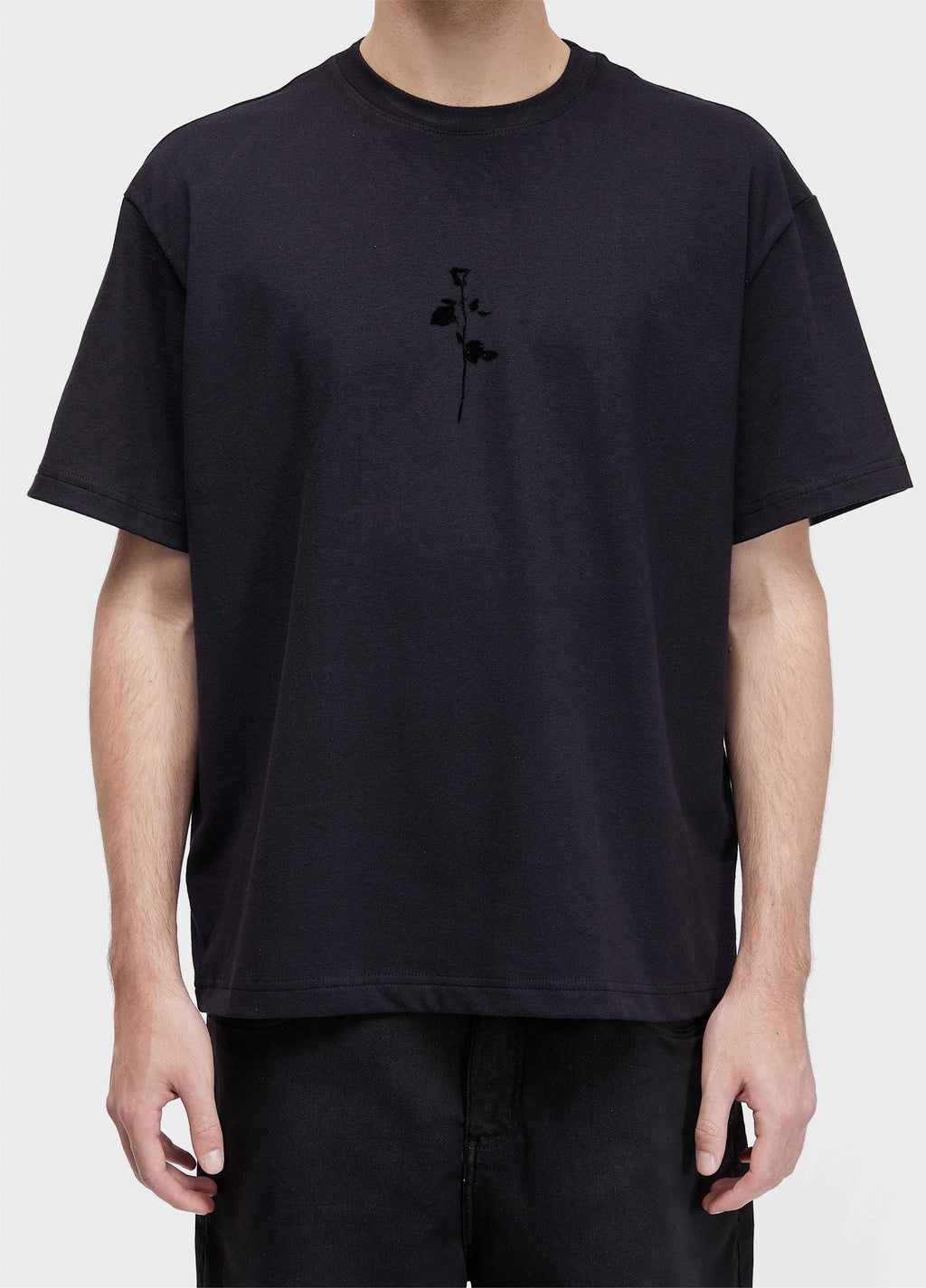 T-Shirt Over Puresoft Flocked Rose MC Preto – Osklen – foto 3