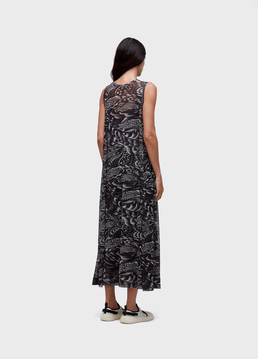 Vestido Tule Pirarucu Trace Preto/Off-White – Osklen – foto 4