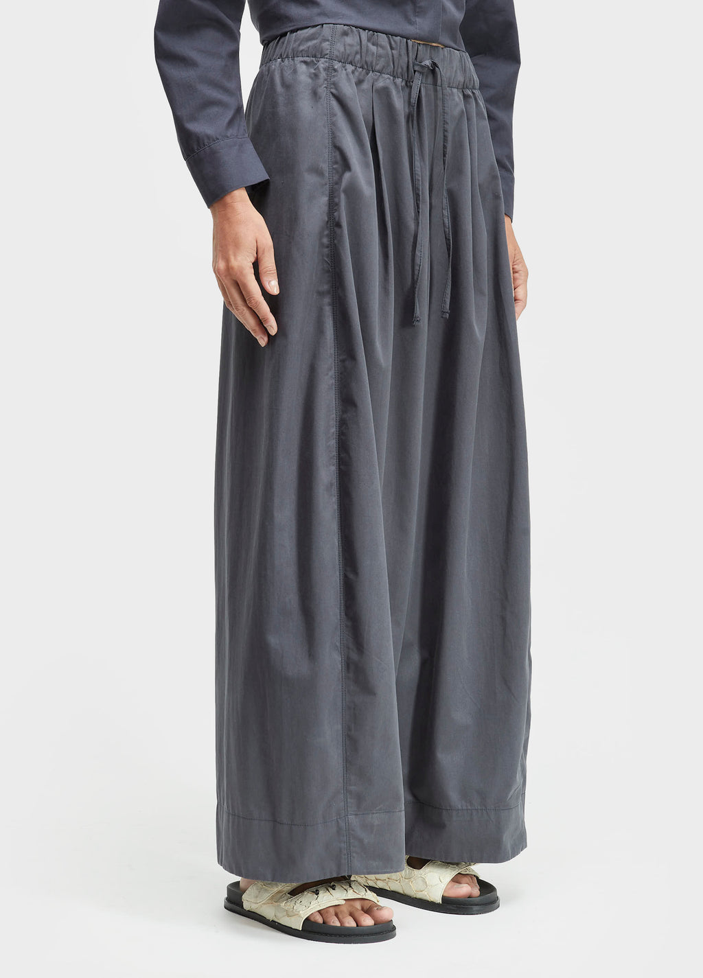 Calça Ampla Tricoline Marinho – Osklen – foto 3