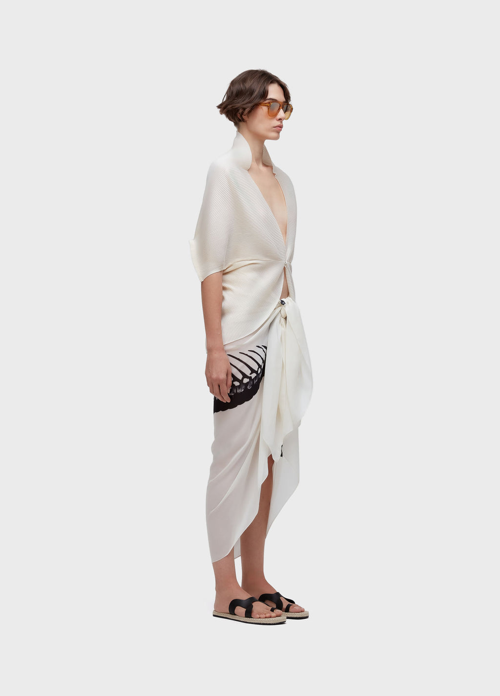 Poncho Plissé Off-White – Osklen – foto 2