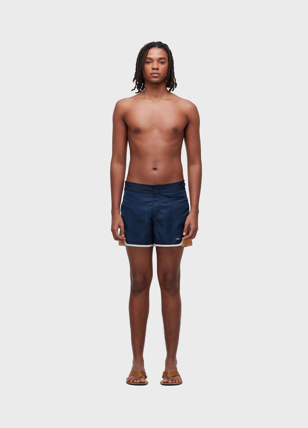 Short Surf Seventy Texture Marinho/Mostarda – Osklen – foto 3