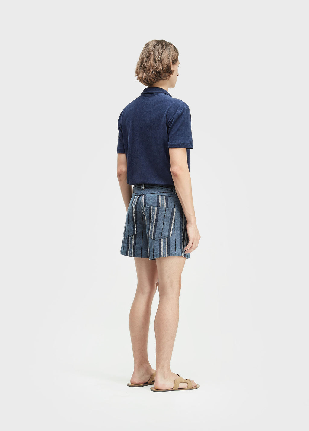 Bermuda Stripes Pranchão Denim Marinho/Off-White – Osklen – foto 4
