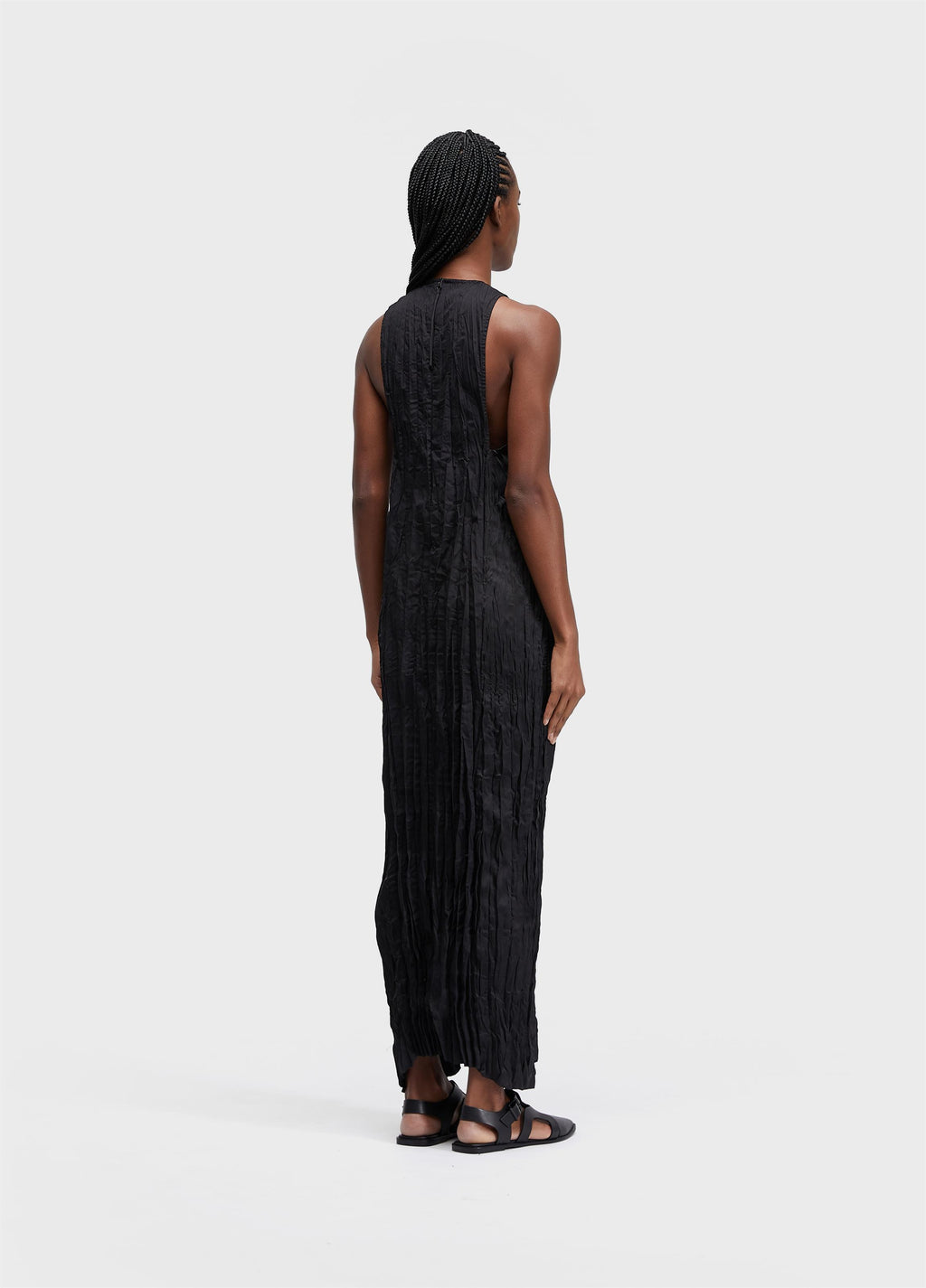 Vestido Nadador Wrinkled Tricoline Preto – Osklen – foto 4
