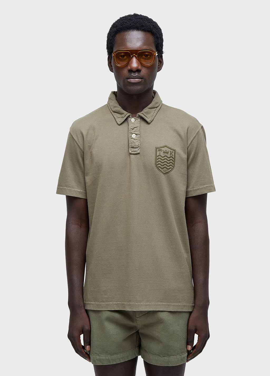 Camisa Polo Stone MC Colors Forest – Osklen – foto 1
