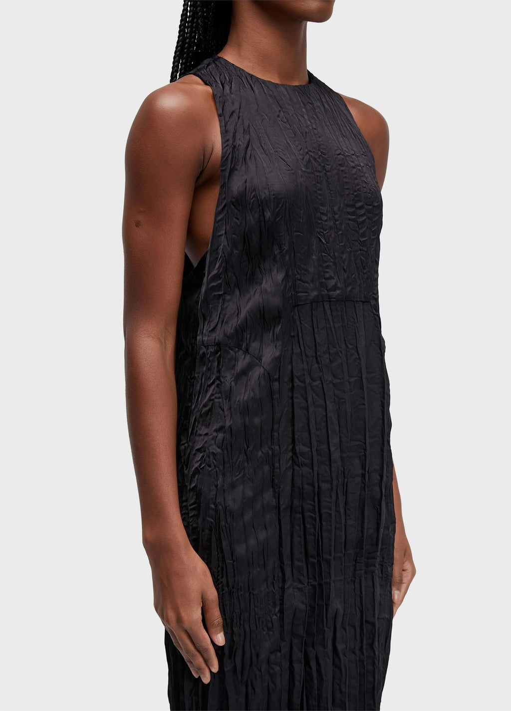 Vestido Nadador Wrinkled Tricoline Preto – Osklen – foto 3