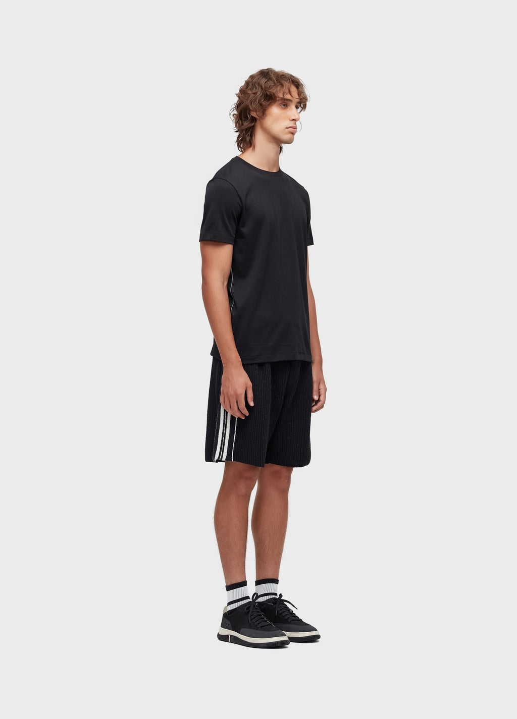 Bermuda Tricot Over Stripes Preto/Off-White – Osklen – foto 4