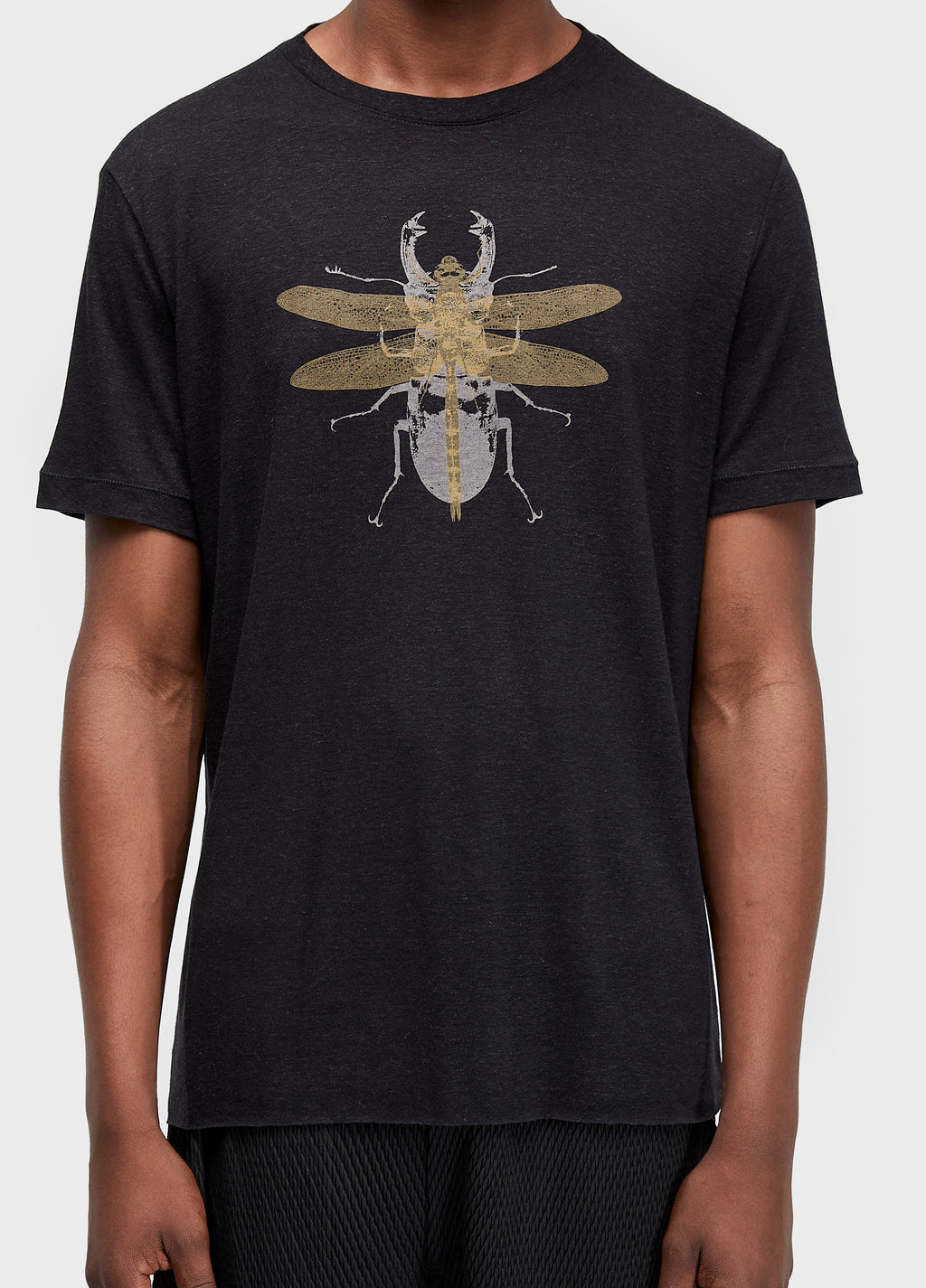 T-Shirt Light Linen Bugs MC Preto – Osklen – foto 3