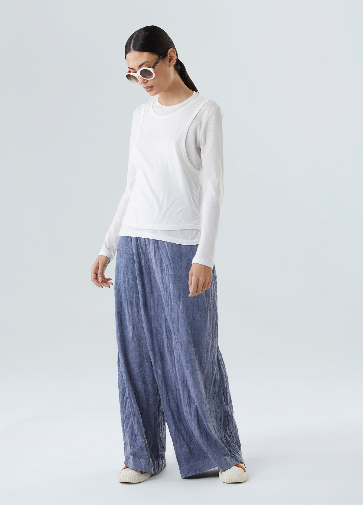 CALÇA TRANSPASSADA WRINKLE MARMORIZADA