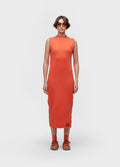 Vestido Cavado Double Face Rug Laranja/Vermelho – Osklen – foto 1