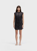 Vestido Curto Sleeveless Organdi Preto – Osklen – foto 1