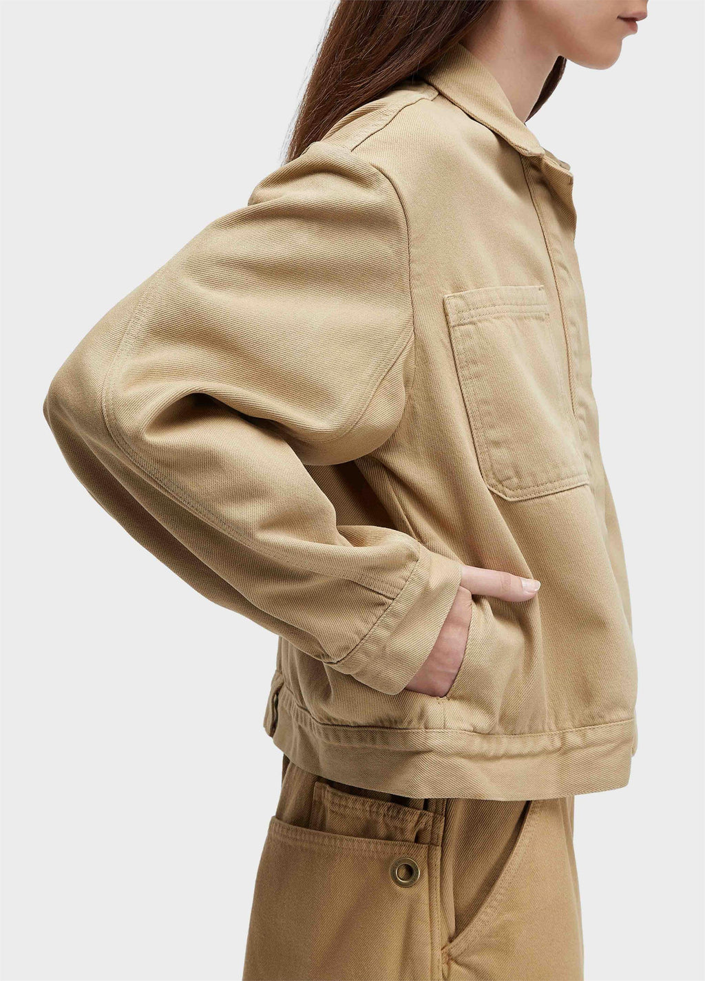 Overshirt Bolsos Denim Caqui – Osklen – foto 2