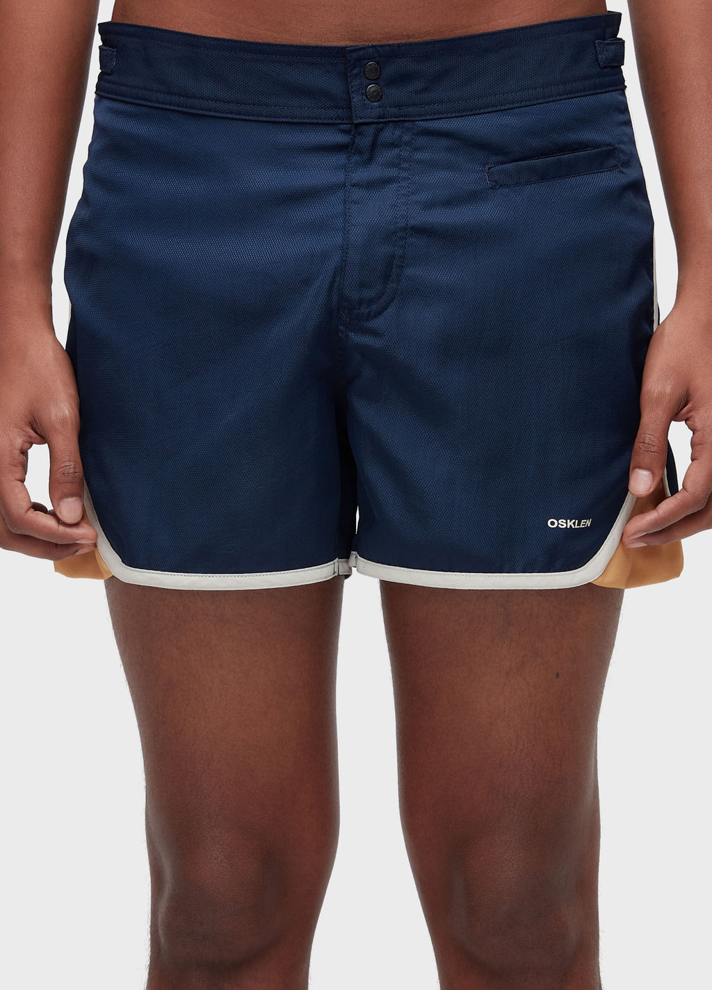 Short Surf Seventy Texture Marinho/Mostarda – Osklen – foto 5