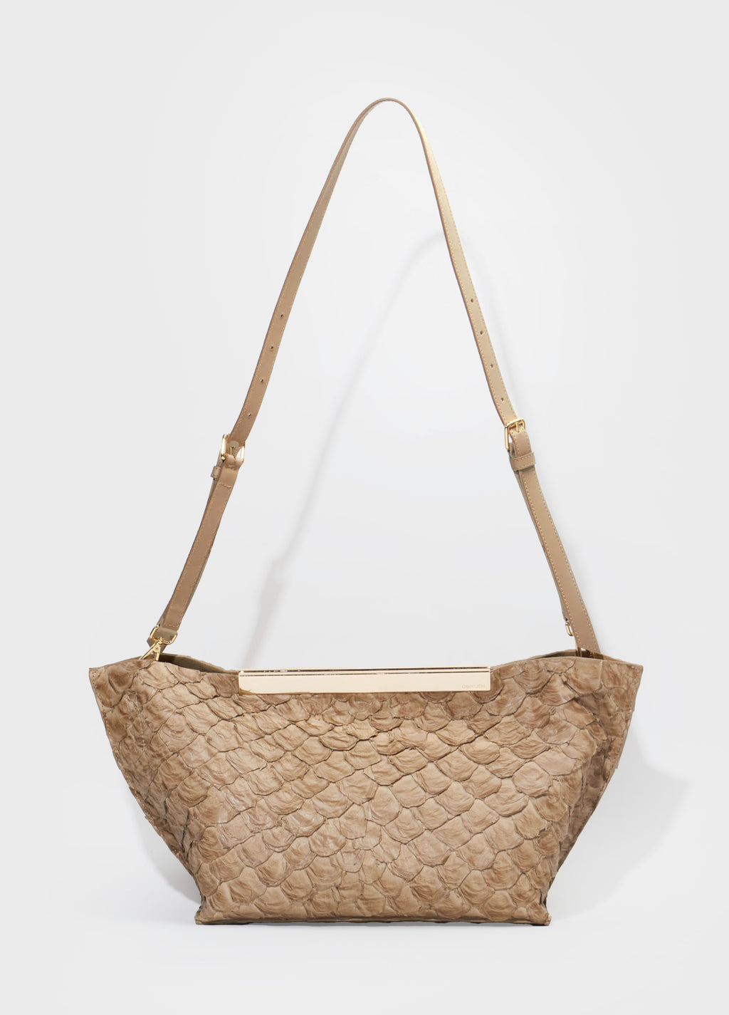 Bolsa Pirarucu Itê Palha/Dourado – Osklen – foto 1