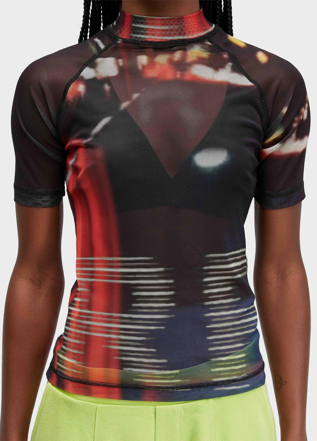 Blusa MC Tule Surfing the City Preto Vermelho – Osklen – foto 3