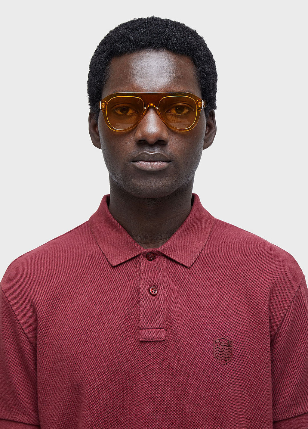 Polo Brasão Embossed Color MC Vinho – Osklen – foto 3