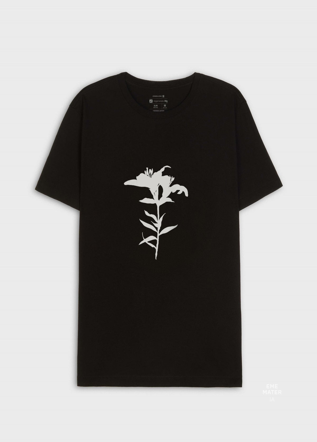 T-SHIRT SLIM VINTAGE LÍRIO MC