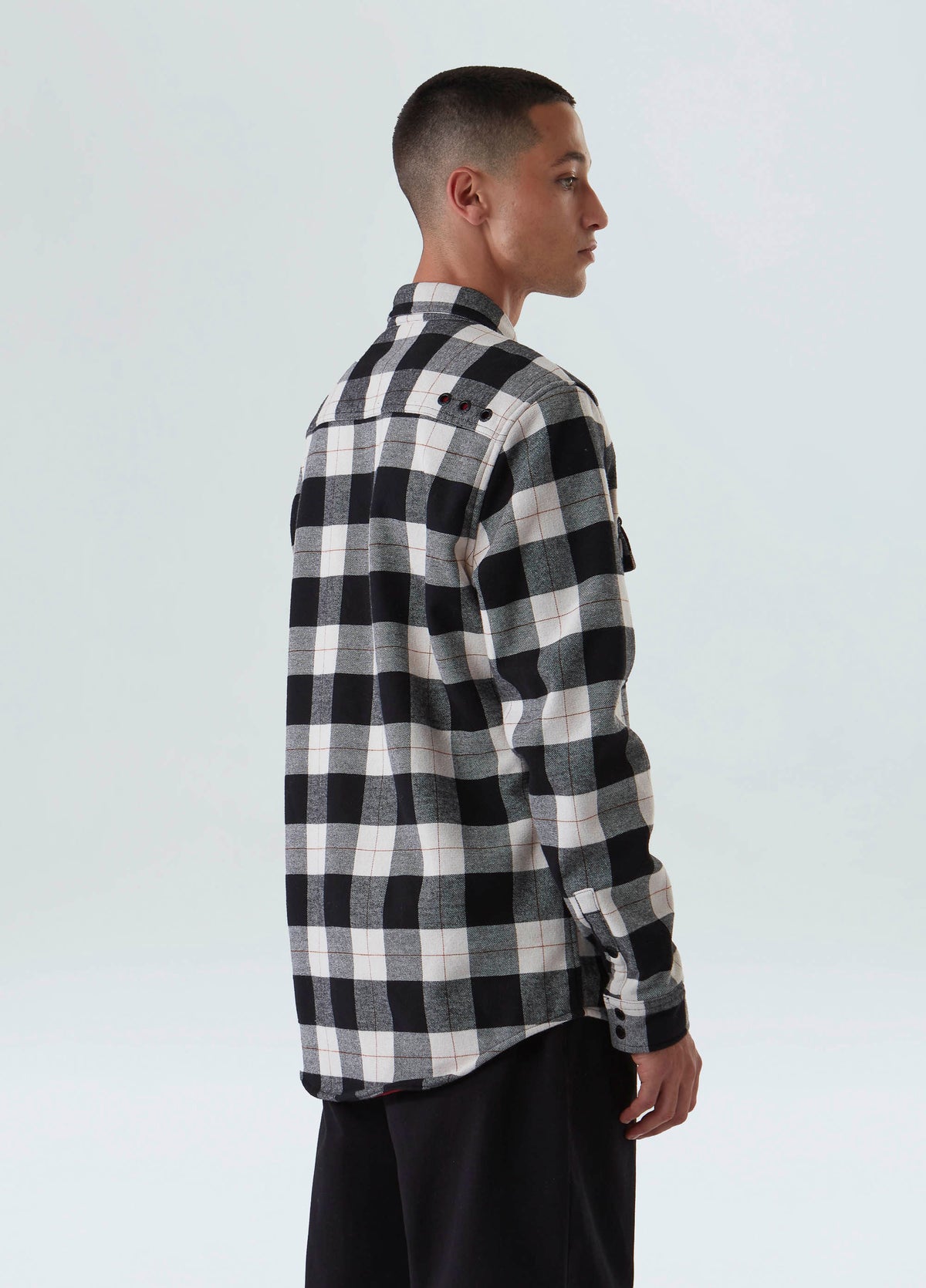 OVERSHIRT MASCULINA XADREZ AREIA/PRETO/VINHO