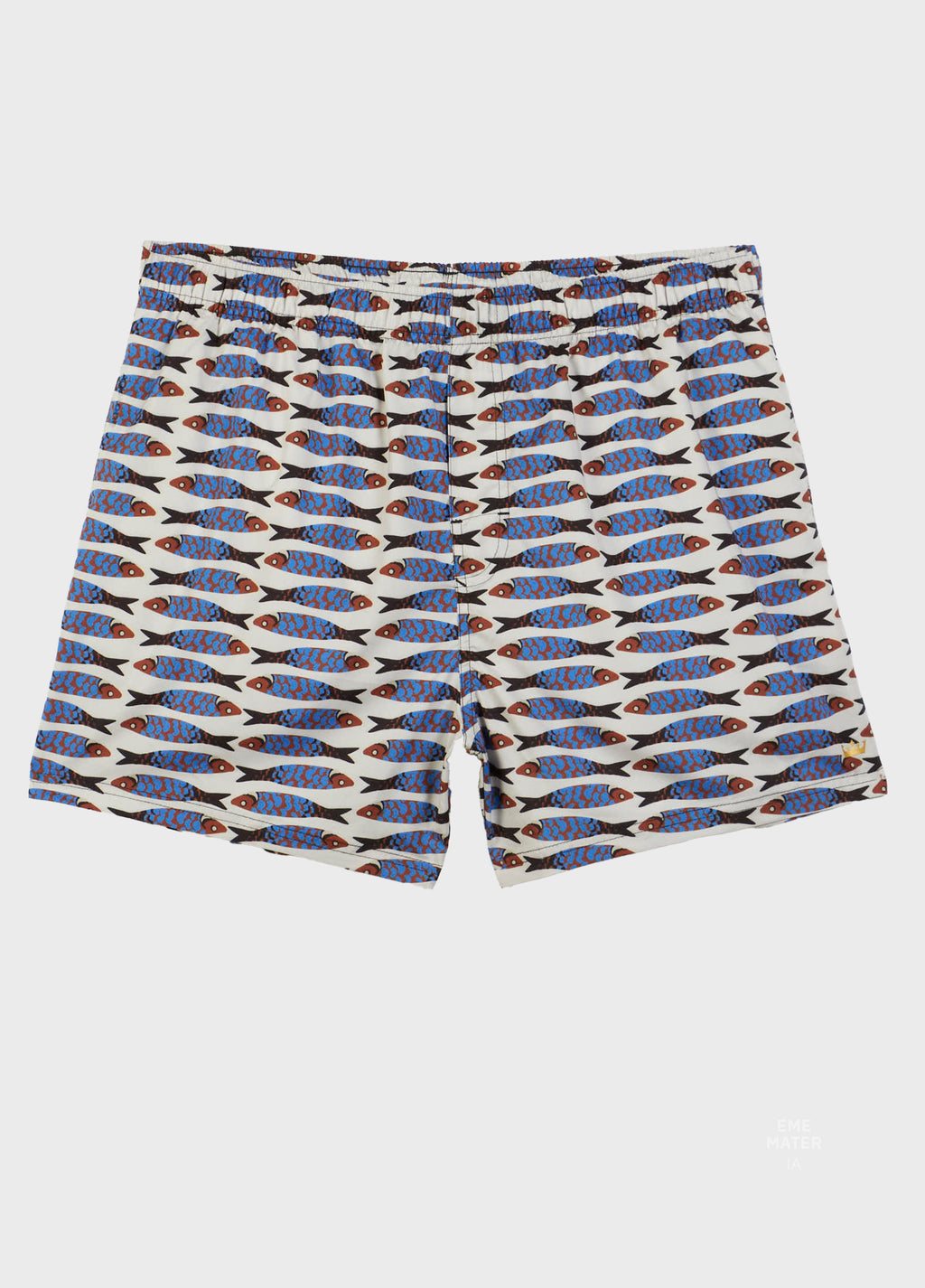 BEACH SHORT AQUAONE FLEX CARDUME AREIA/MARINHO