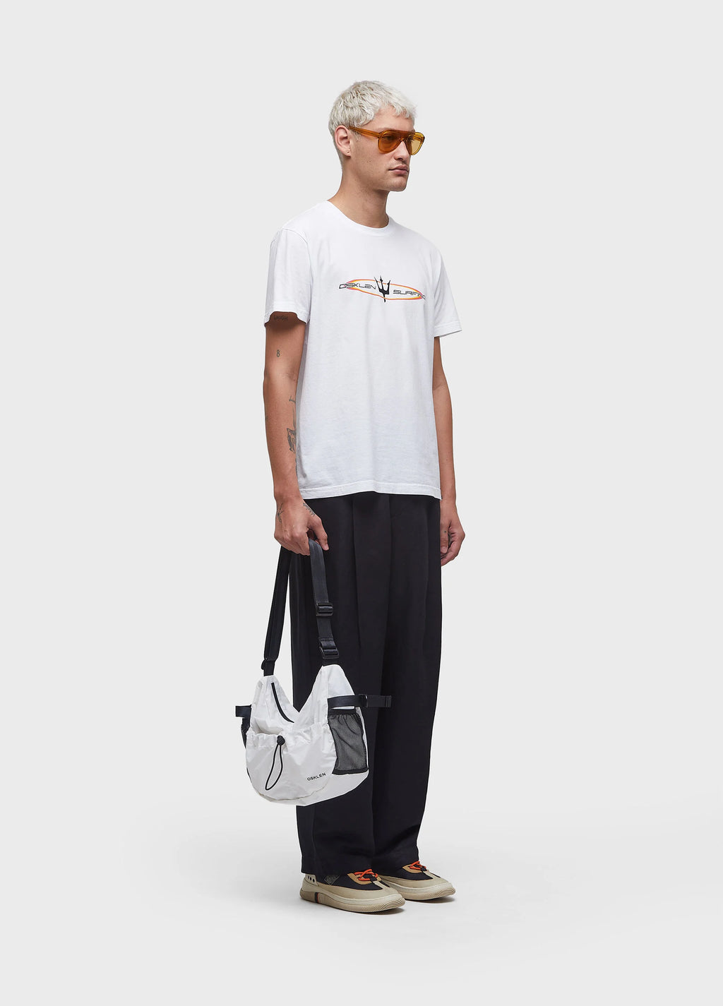 Bolsa Split New Off-White/Preto – Osklen – foto 2