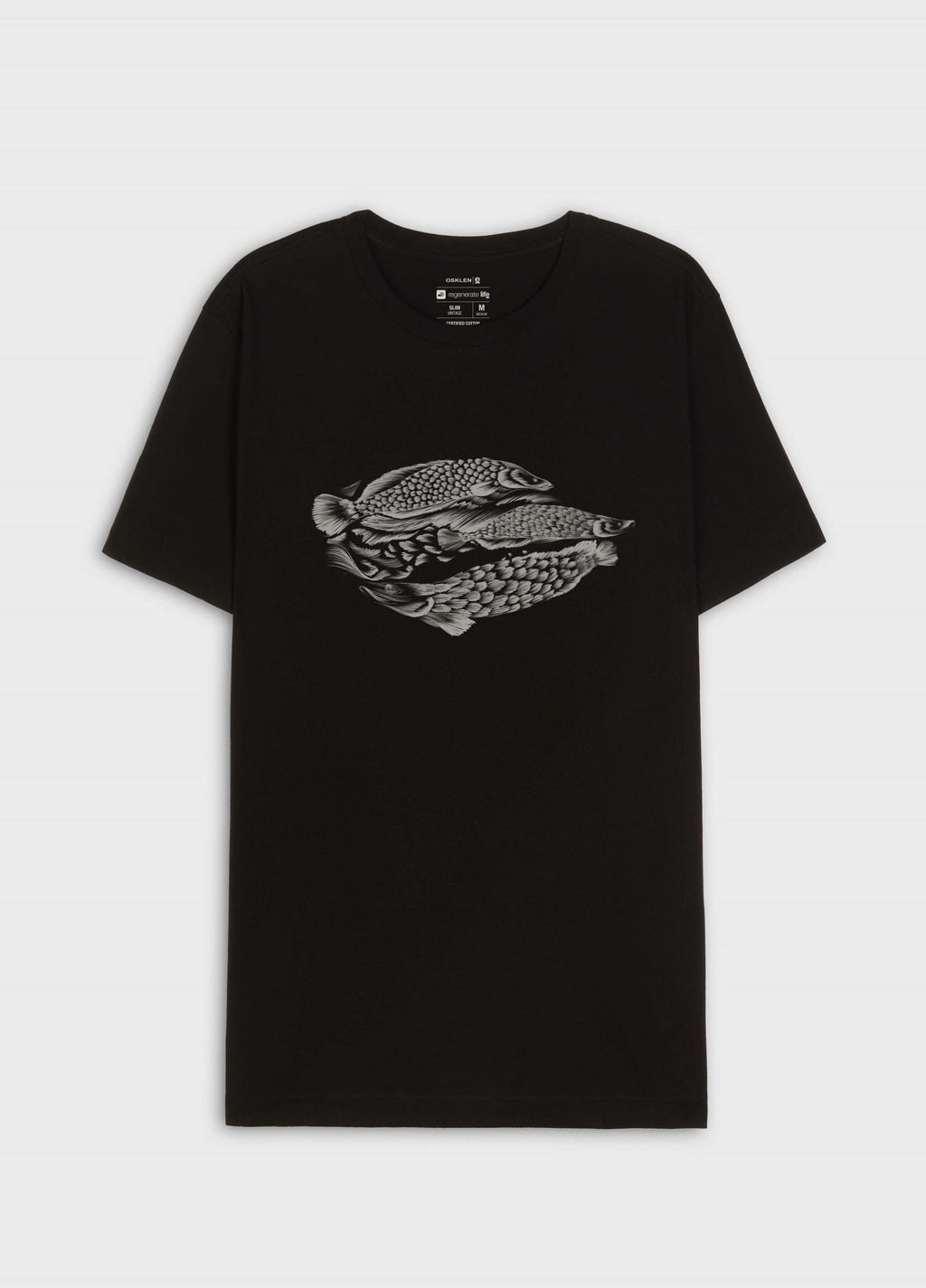 T-Shirt Slim Vintage Pirarucu MC Preto – Osklen – foto 1