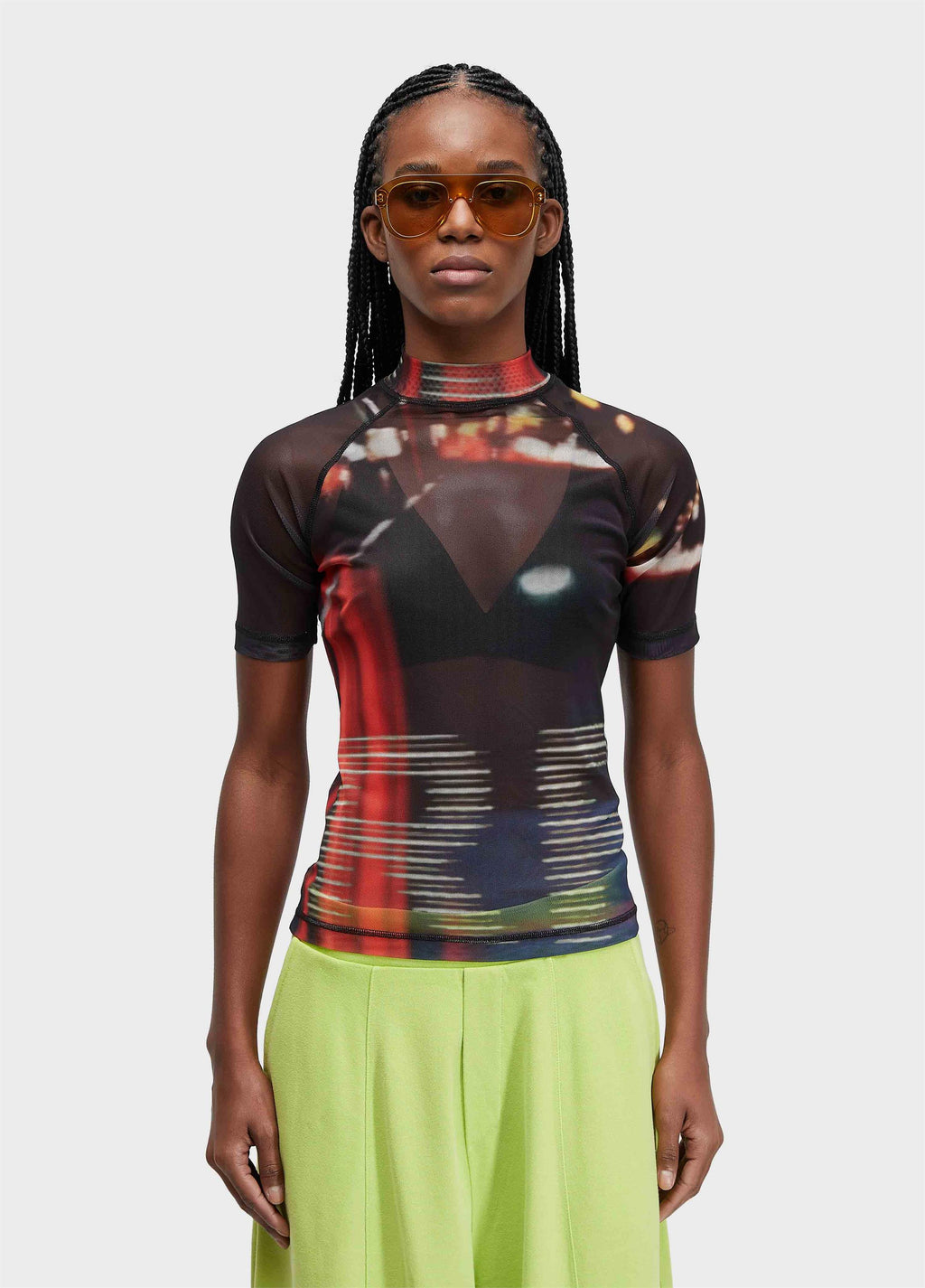 Blusa MC Tule Surfing the City Preto Vermelho – Osklen – foto 1