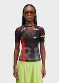 Blusa MC Tule Surfing the City Preto Vermelho – Osklen – foto 1
