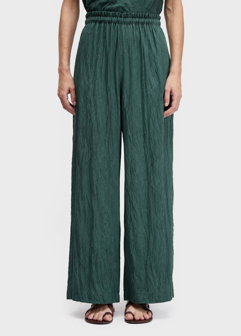 Calça Wrinkled Colour Verde Esmeralda – Osklen – foto 2