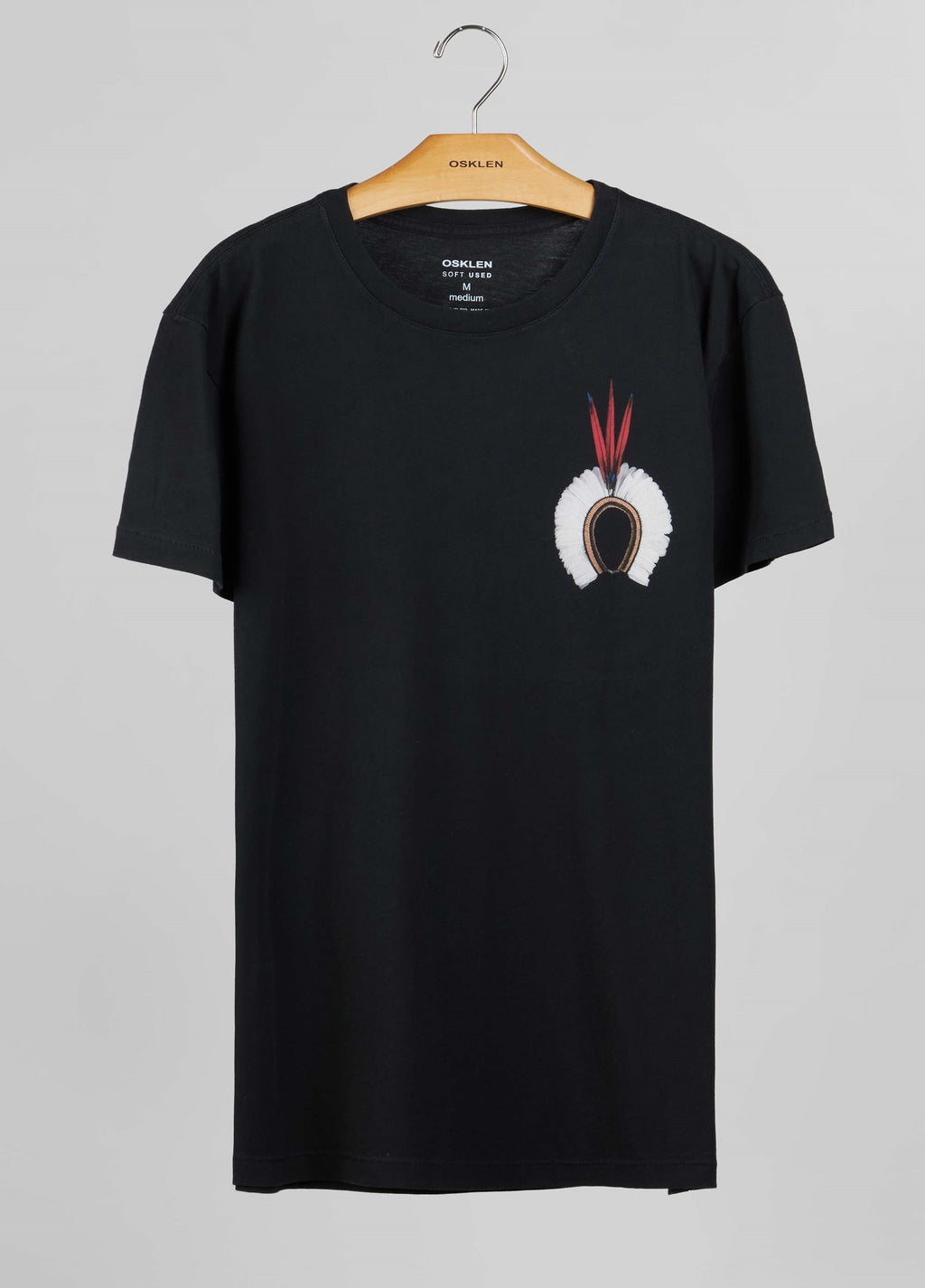 T-Shirt Soft Used Cocar Preto – Osklen – foto 3