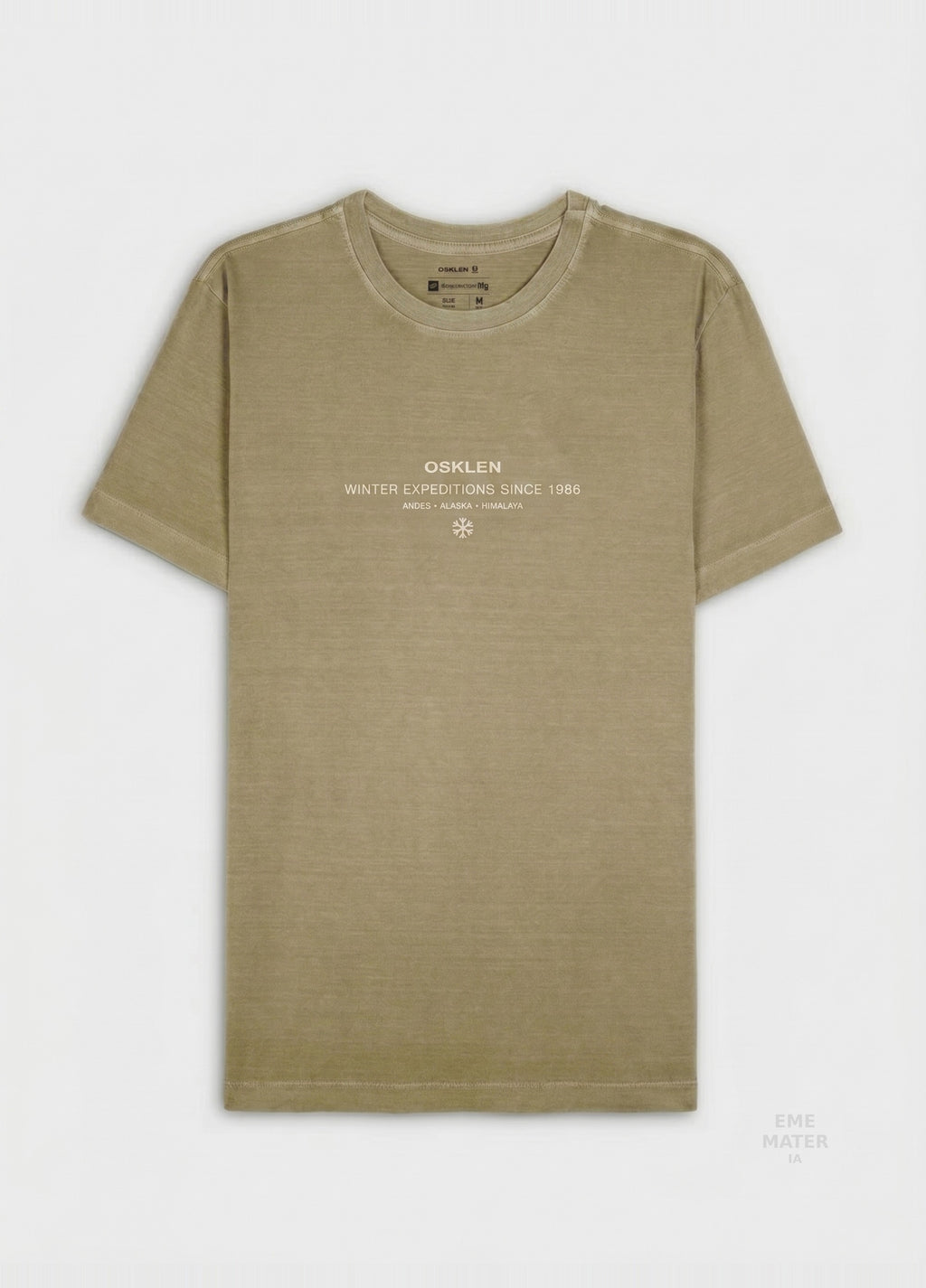 T-Shirt Slim Stone Winter Exp Caqui – Osklen – foto 1
