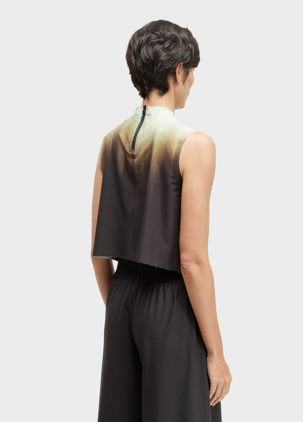 Blusa Cropped Blurred Brown Superlight Preto/Marrom – Osklen – foto 4