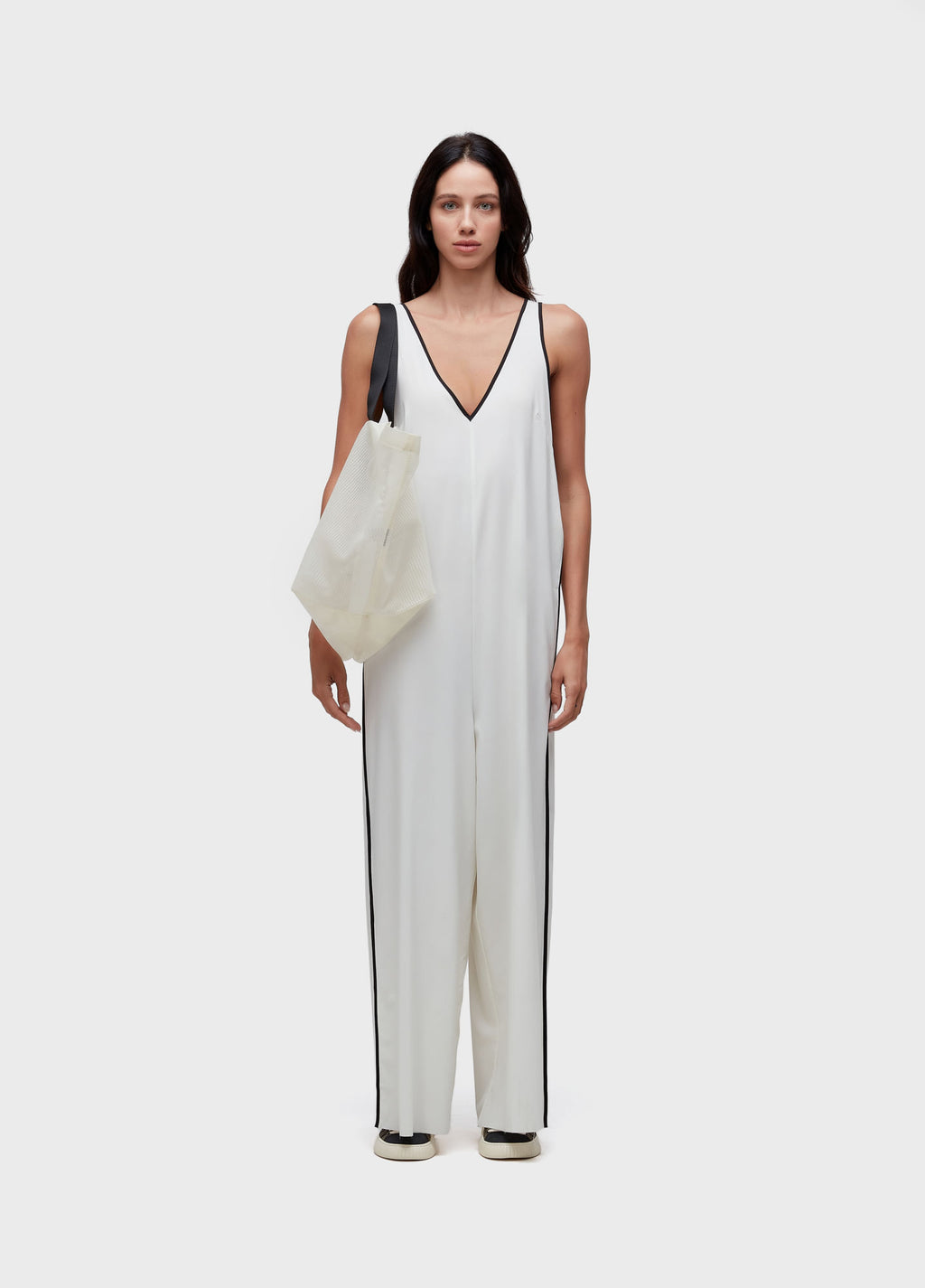Bolsa Tote Clear Large Off-White/Preto – Osklen – foto 5