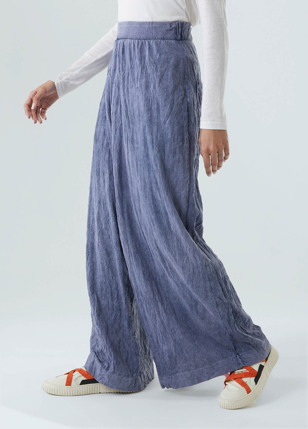 CALÇA TRANSPASSADA WRINKLE MARMORIZADA