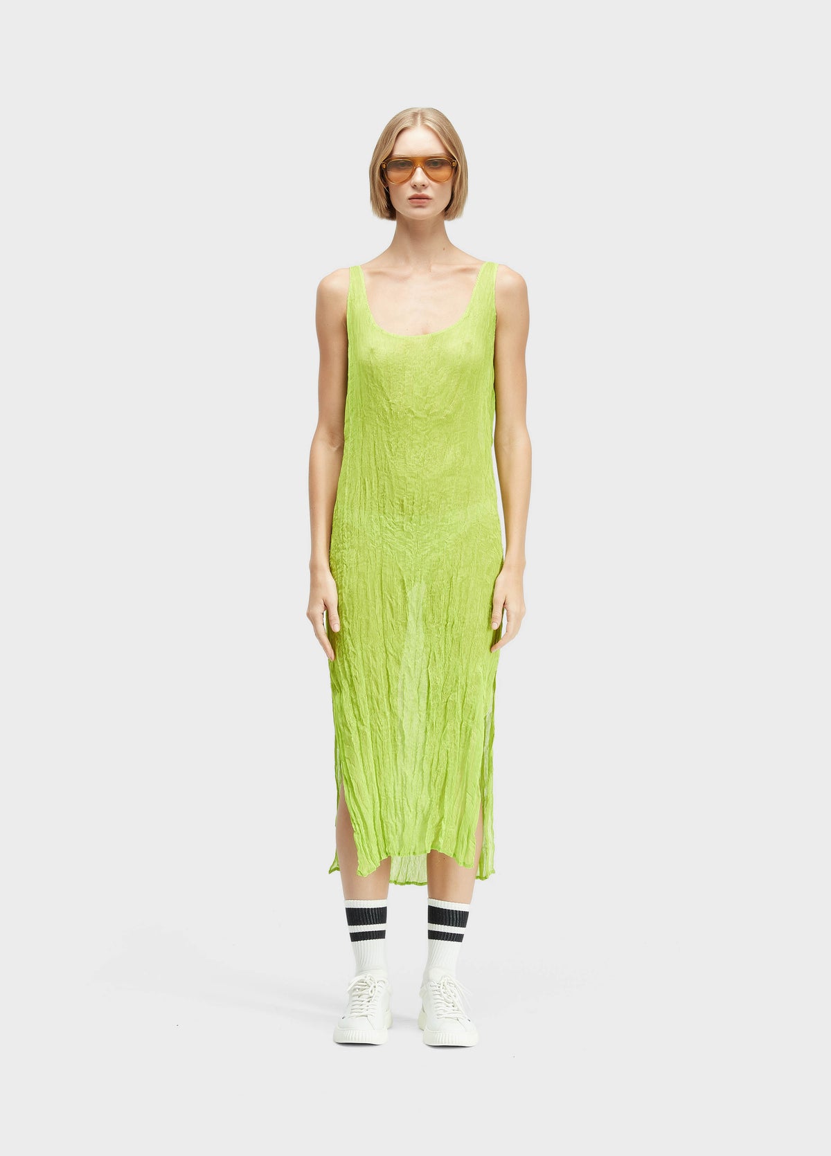 VESTIDO REGATA PLISSÉ DUO