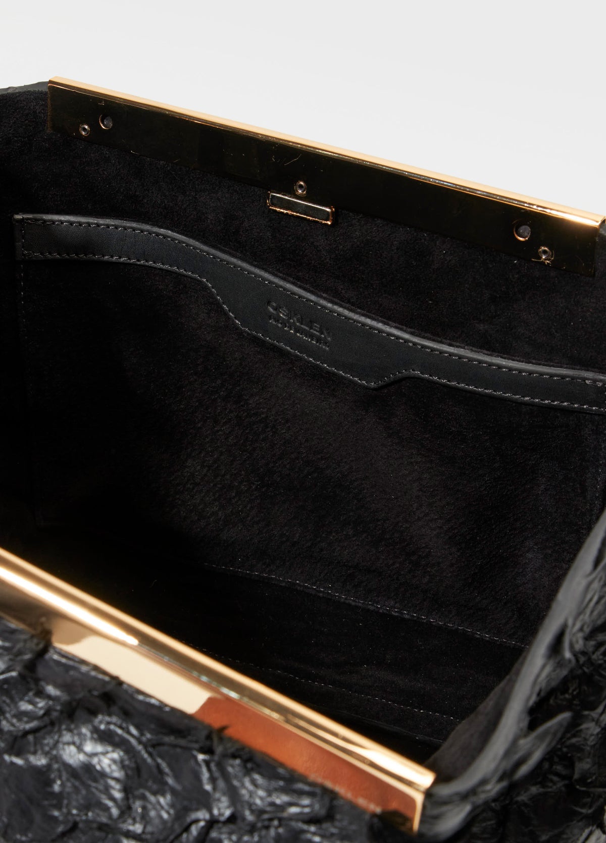 Bolsa Pirarucu Ité Preto/Dourado – Osklen – foto 6