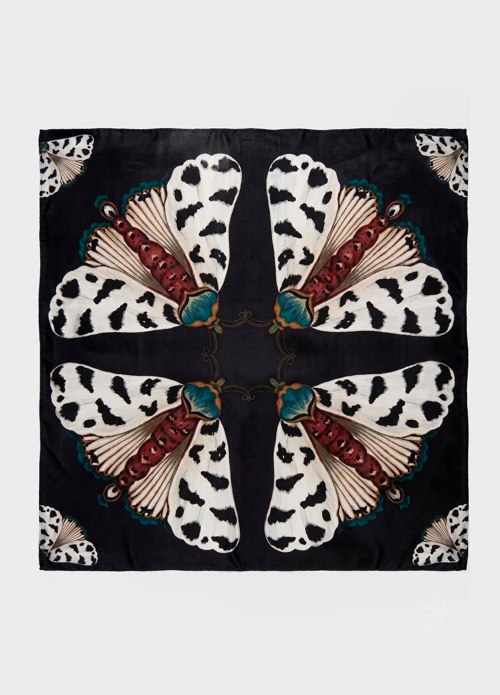 Lenço Mariposa Preto Off-White – Osklen – foto 1