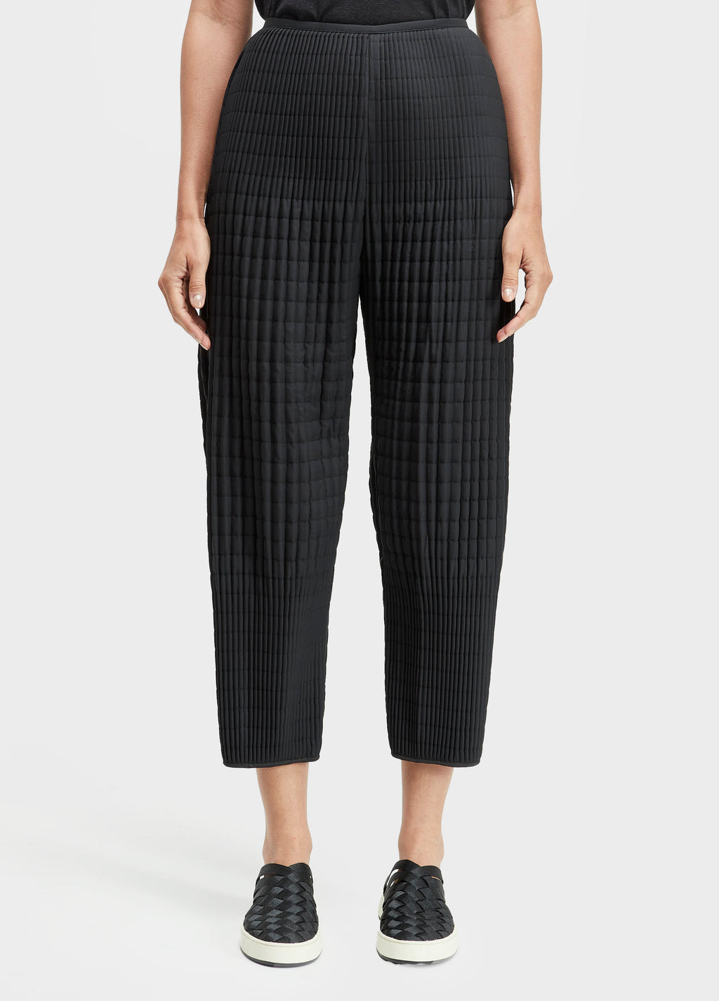 Calça Over Plissé Matelassê Double Off-White/Preto – Osklen – foto 6