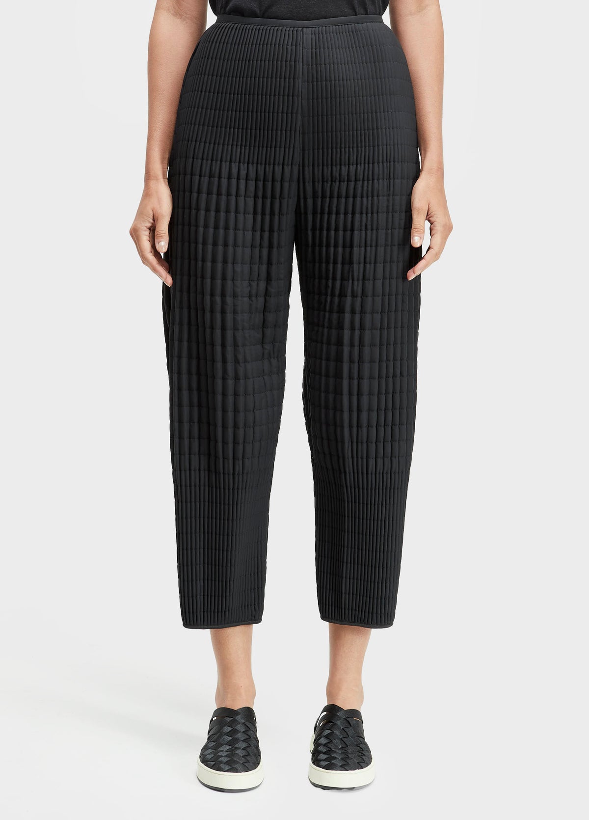 Calça Over Plissé Matelassê Double Off-White/Preto – Osklen – foto 6
