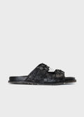 Sandália Slide Tiras Pirarucu Preto – Osklen – foto 1